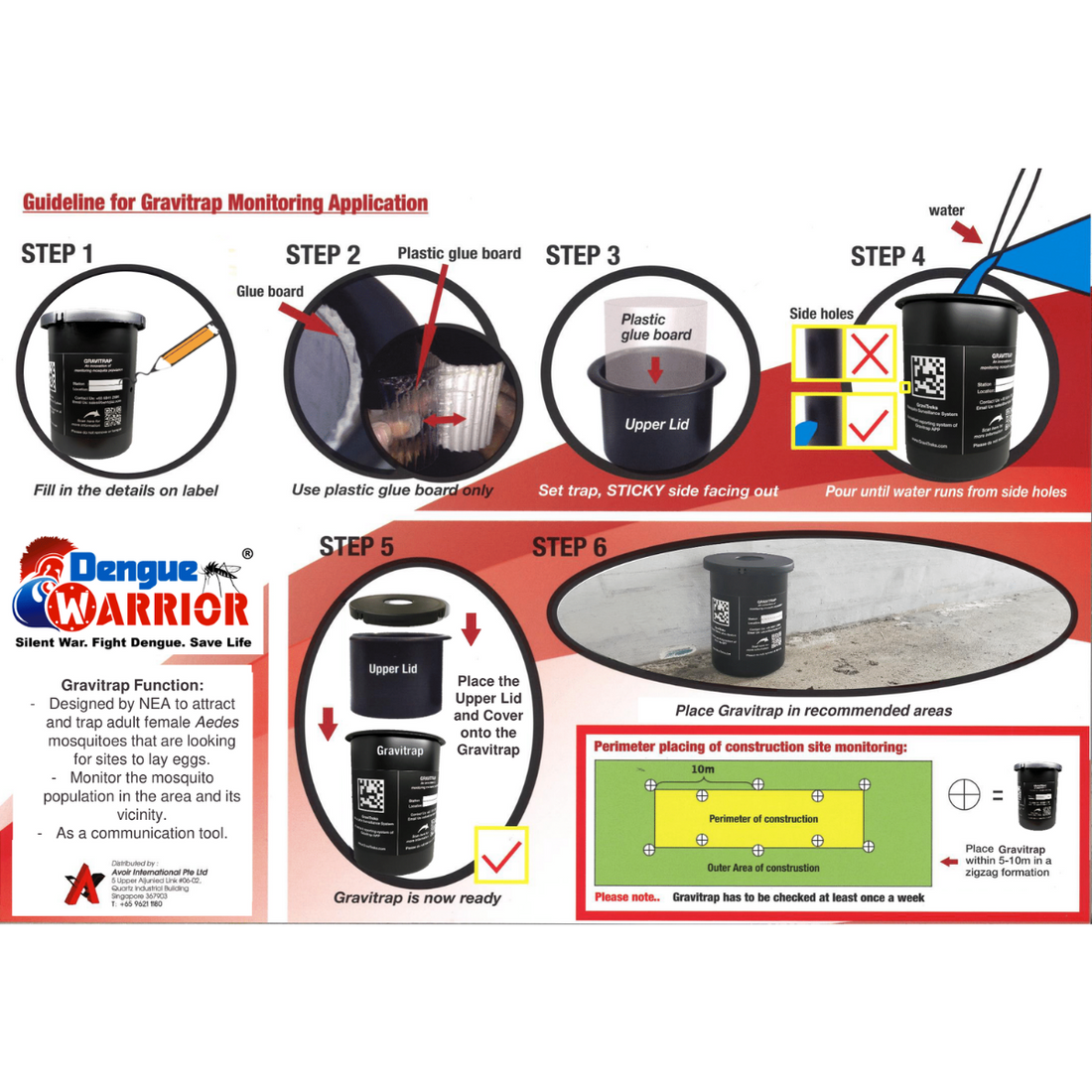 **REFILL** Gravitrap Mosquito Trap Developed by NEA