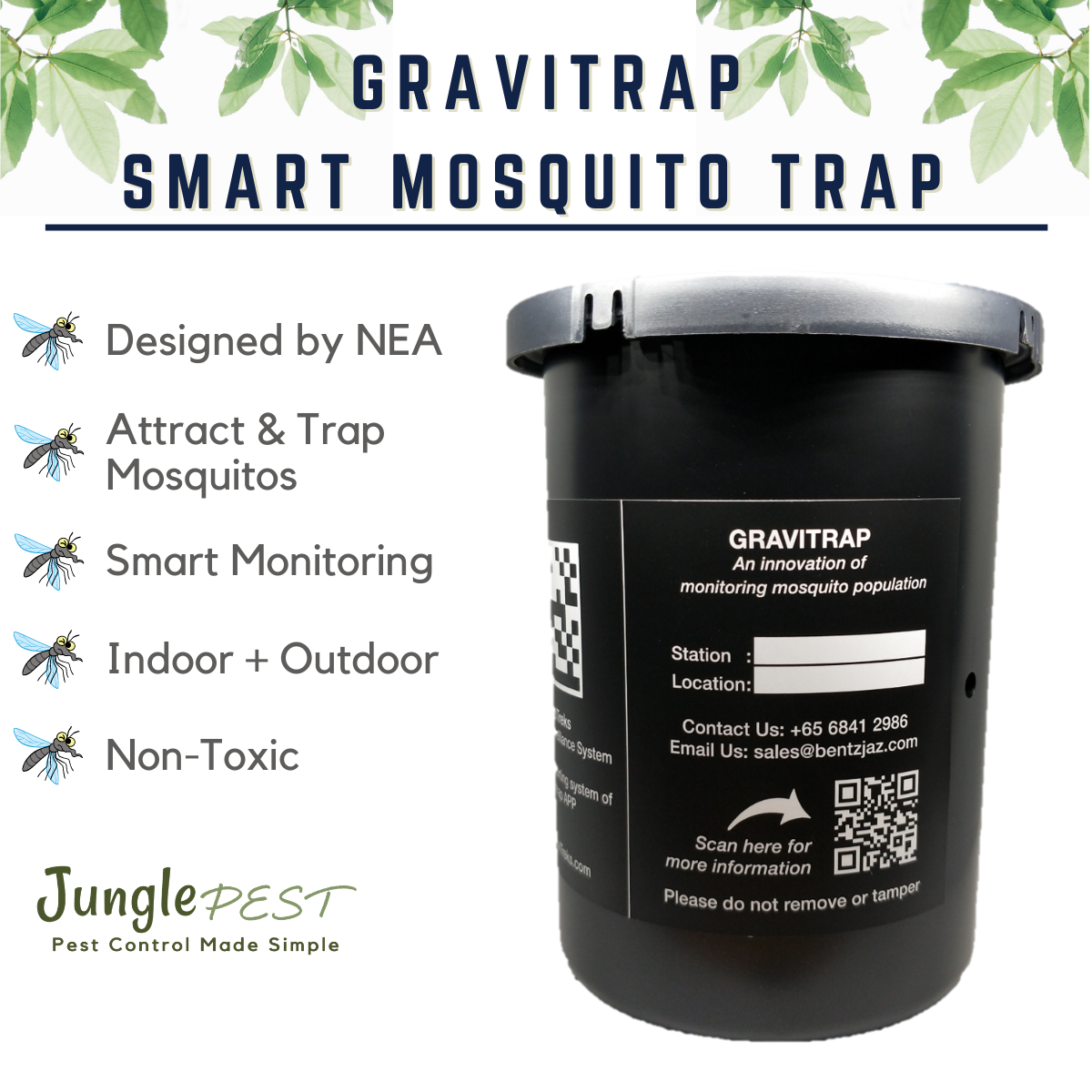 **REFILL** Gravitrap Mosquito Trap Developed by NEA