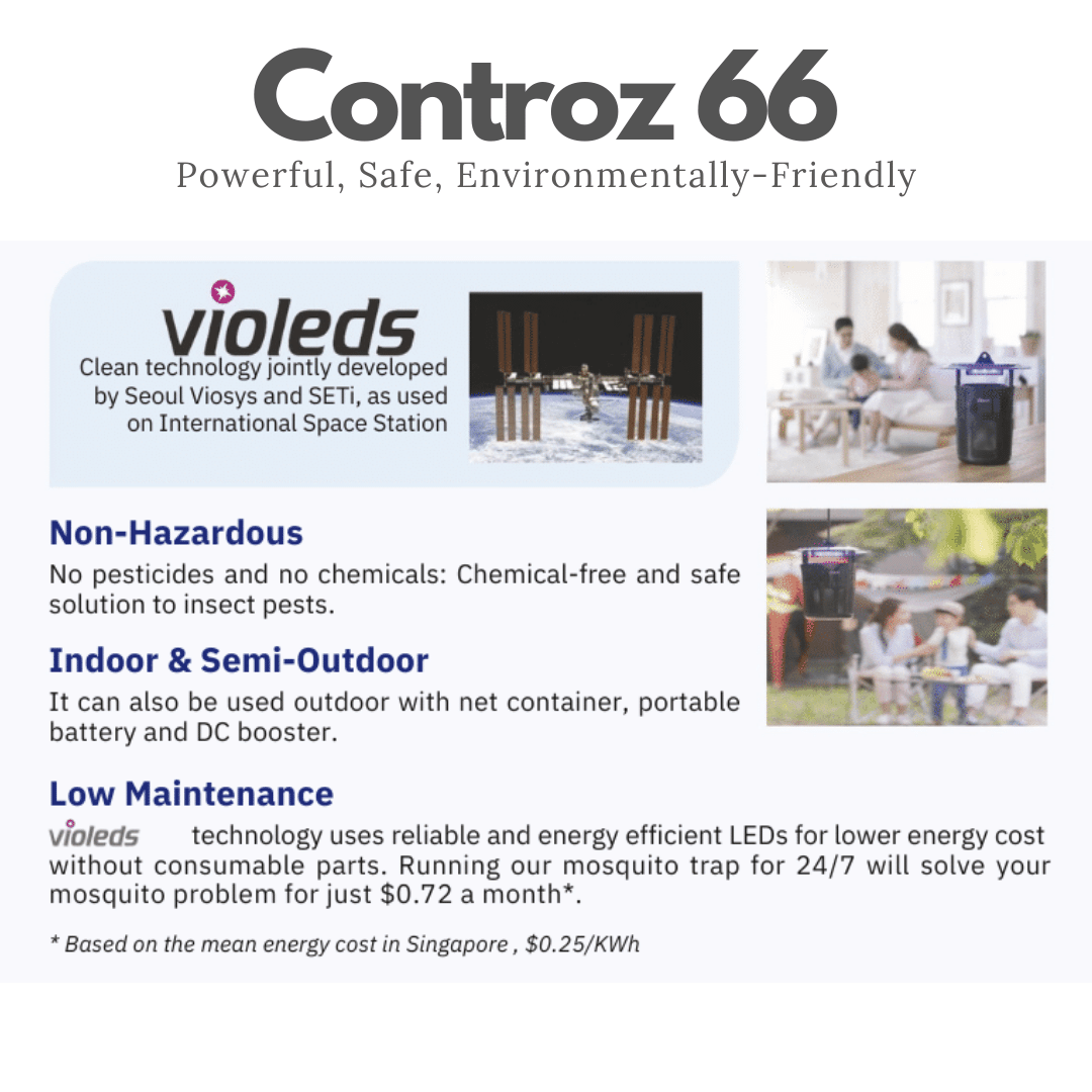 Controz66 Insect Trap Violeds UV Technology